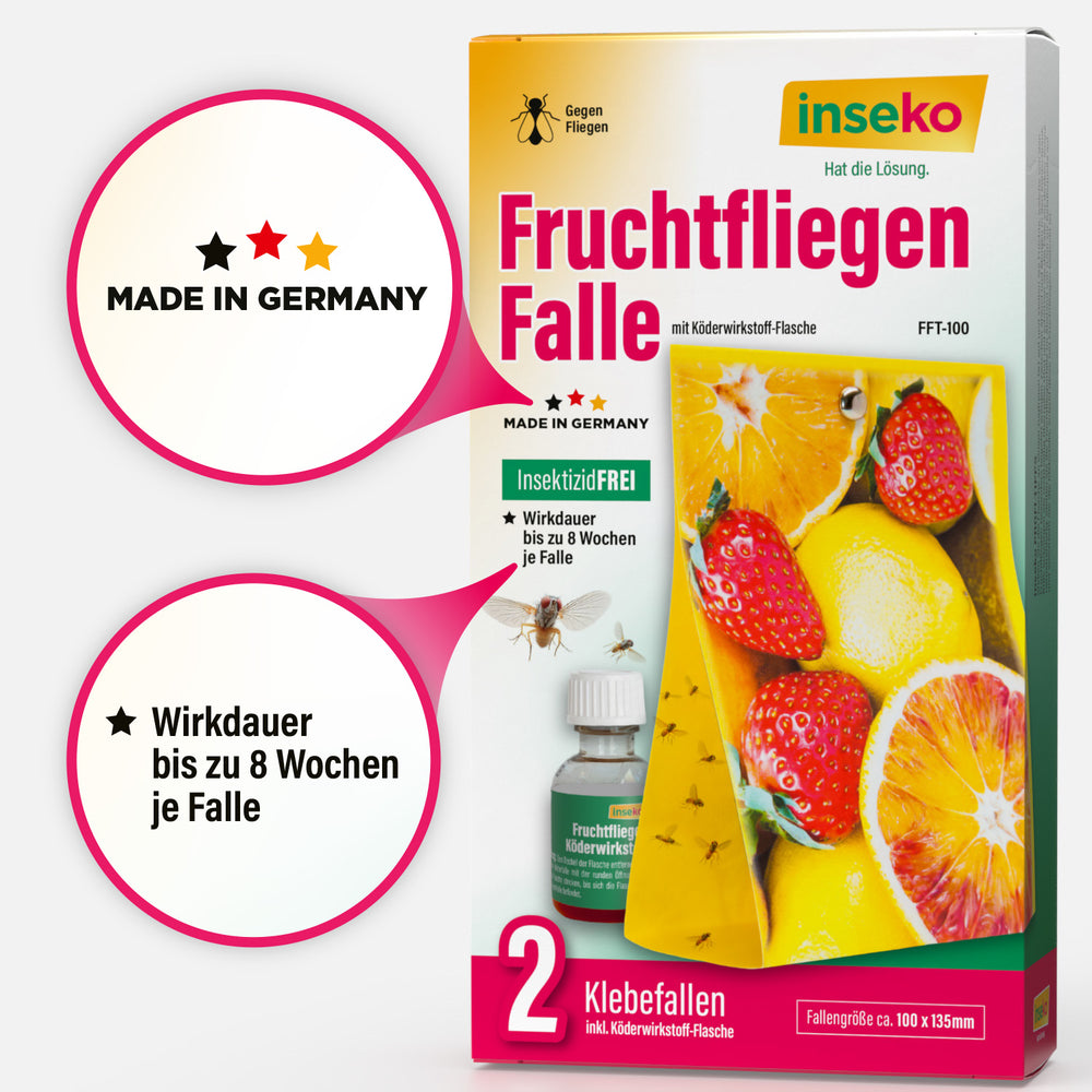 2x inseko Fruchtfliegenfalle