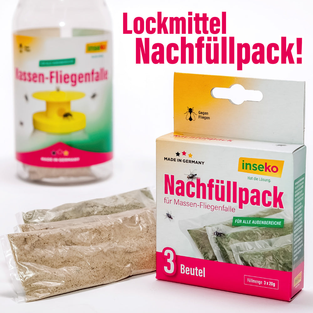 1x inseko Nachfüllpack für Massen-Fliegenfalle