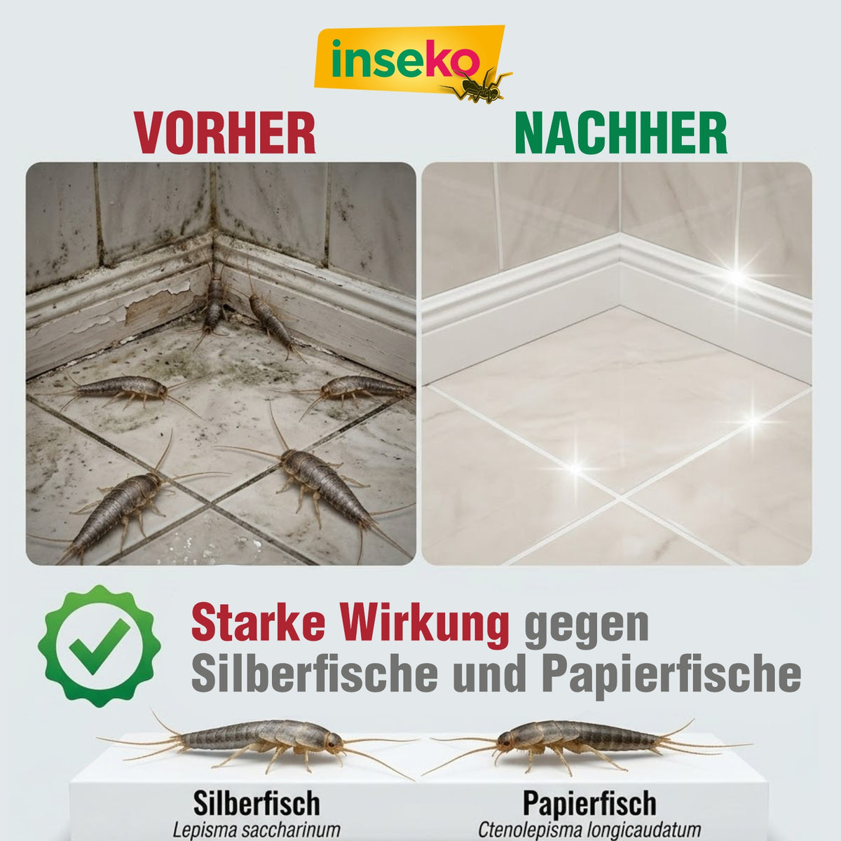 1x inseko Anti Silberfisch Spray 500ml