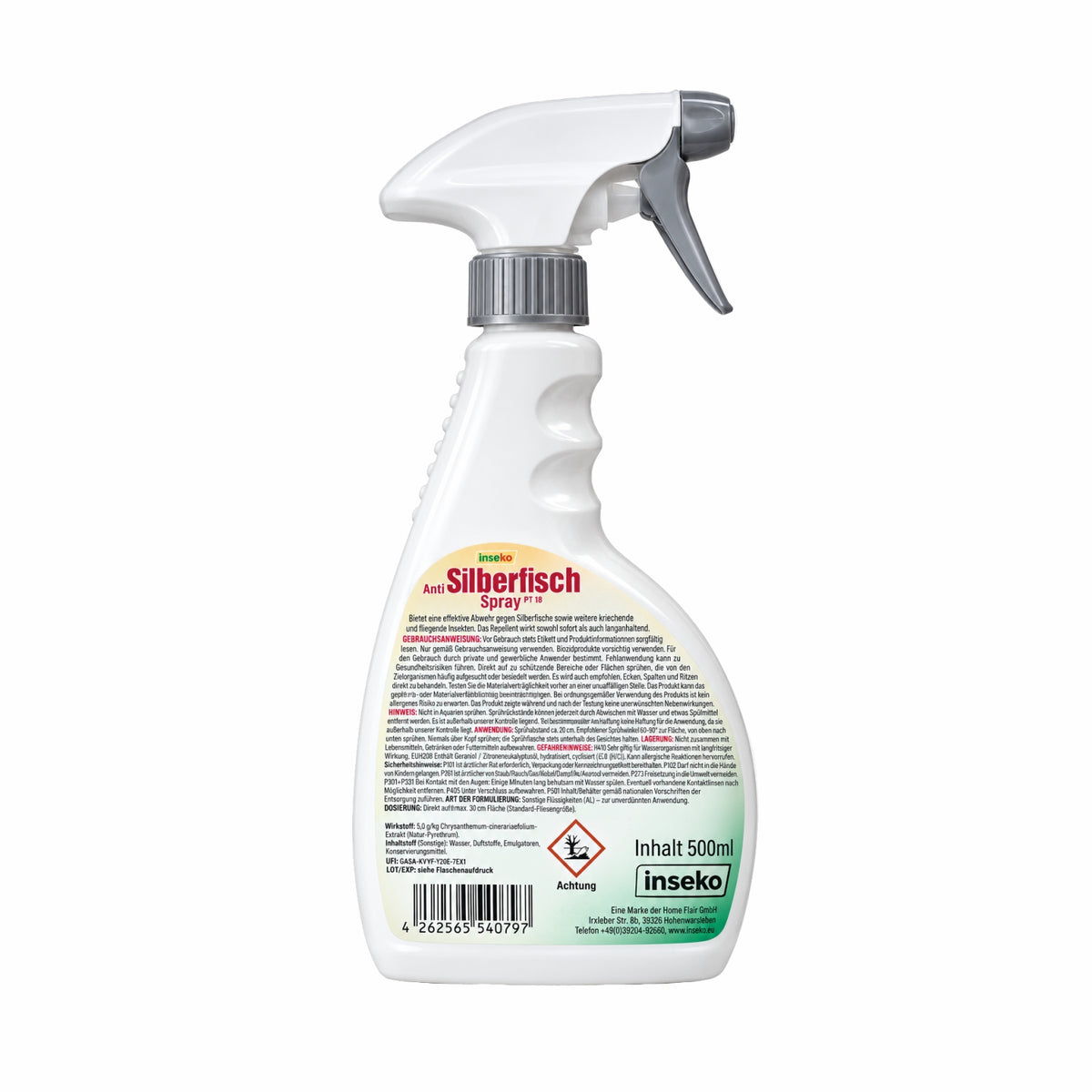 1x inseko Anti Silberfisch Spray 500ml