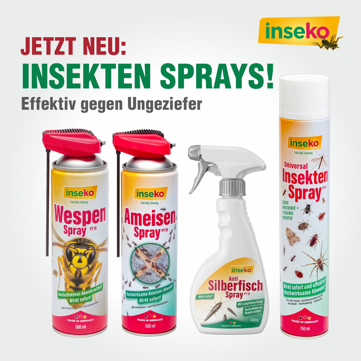 1x inseko Anti Silberfisch Spray 500ml