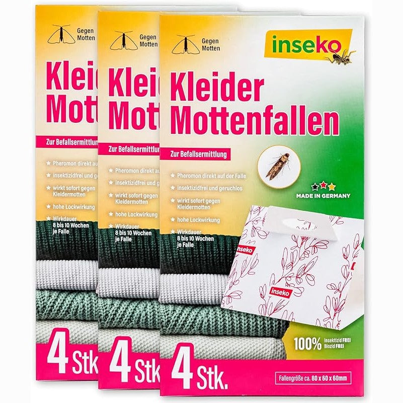 8x inseko Kleidermottenfallen