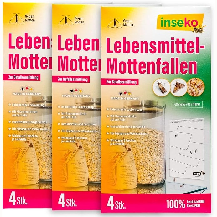 8x inseko Lebensmittelmottenfallen