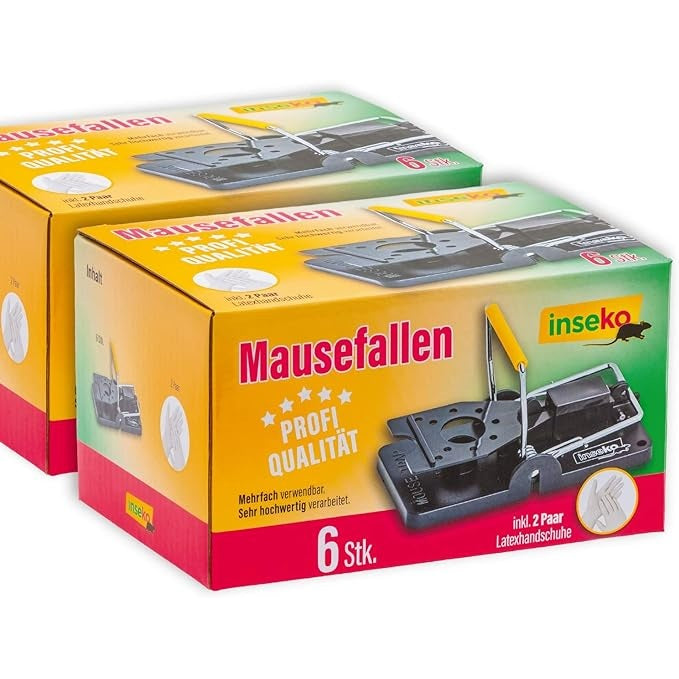 6x inseko Profi Mausefalle