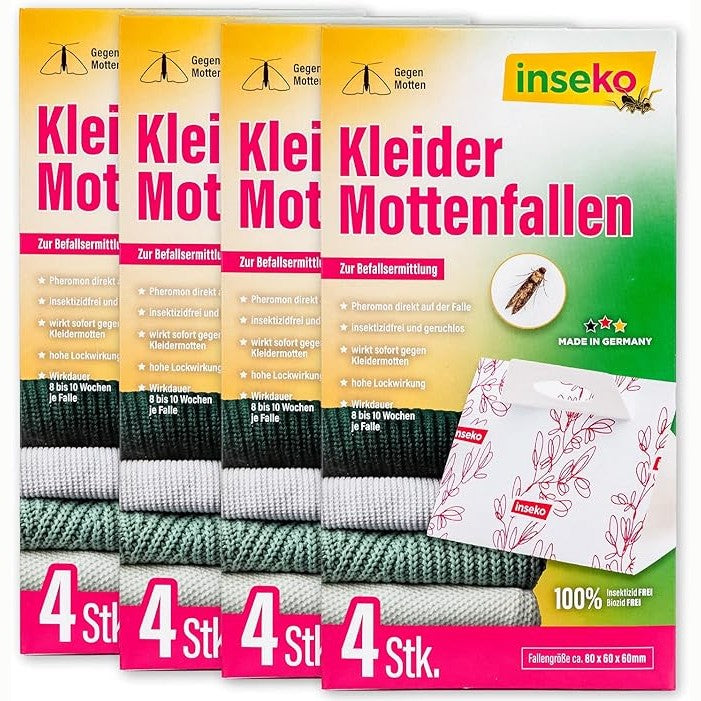 8x inseko Kleidermottenfallen
