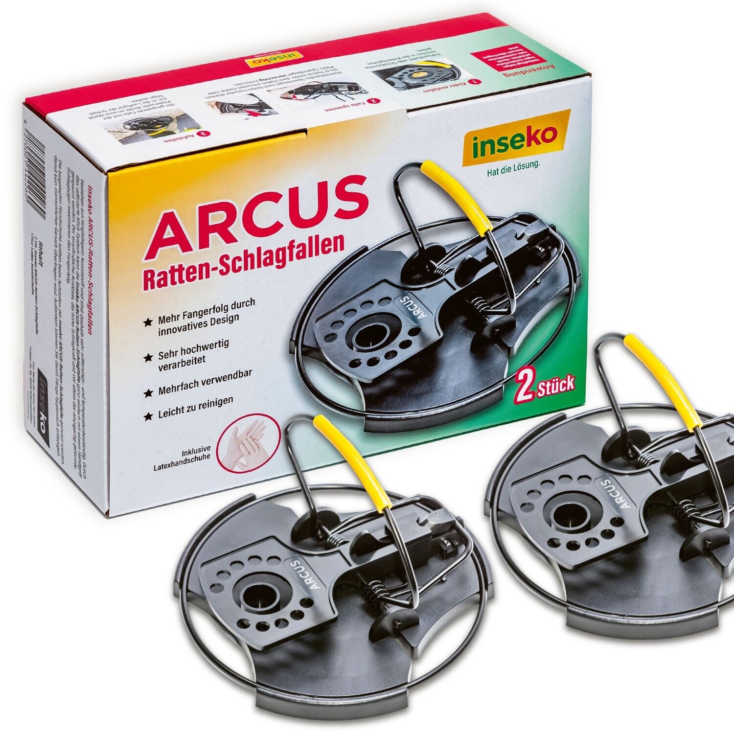2x inseko ARCUS Rattenschlagfalle