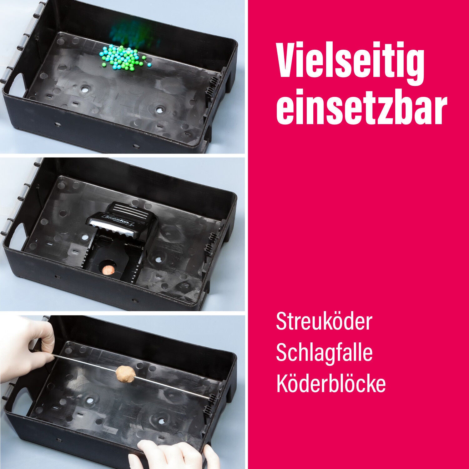 2x inseko Ratten Köderboxen