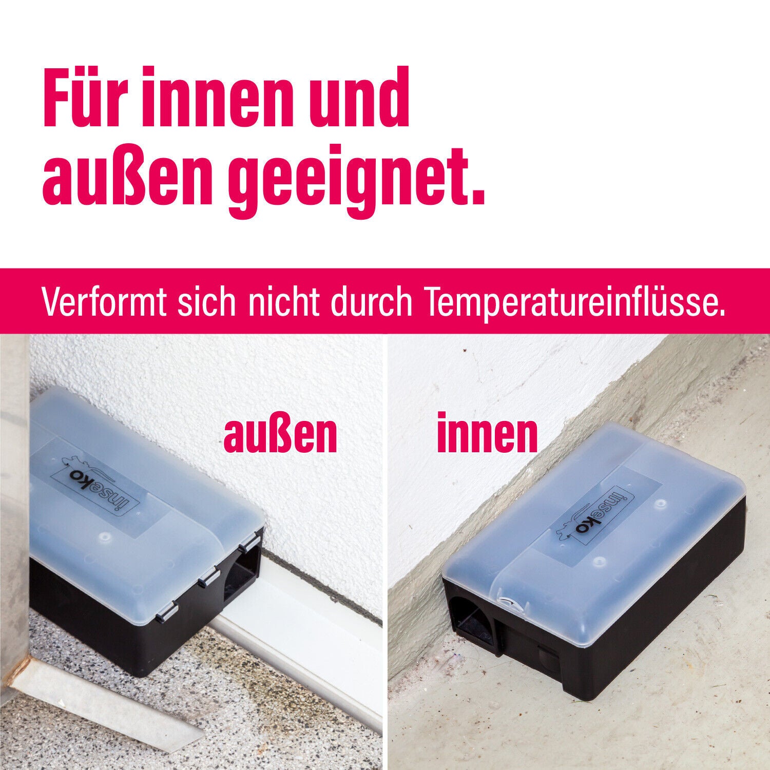 2x inseko Ratten Köderboxen