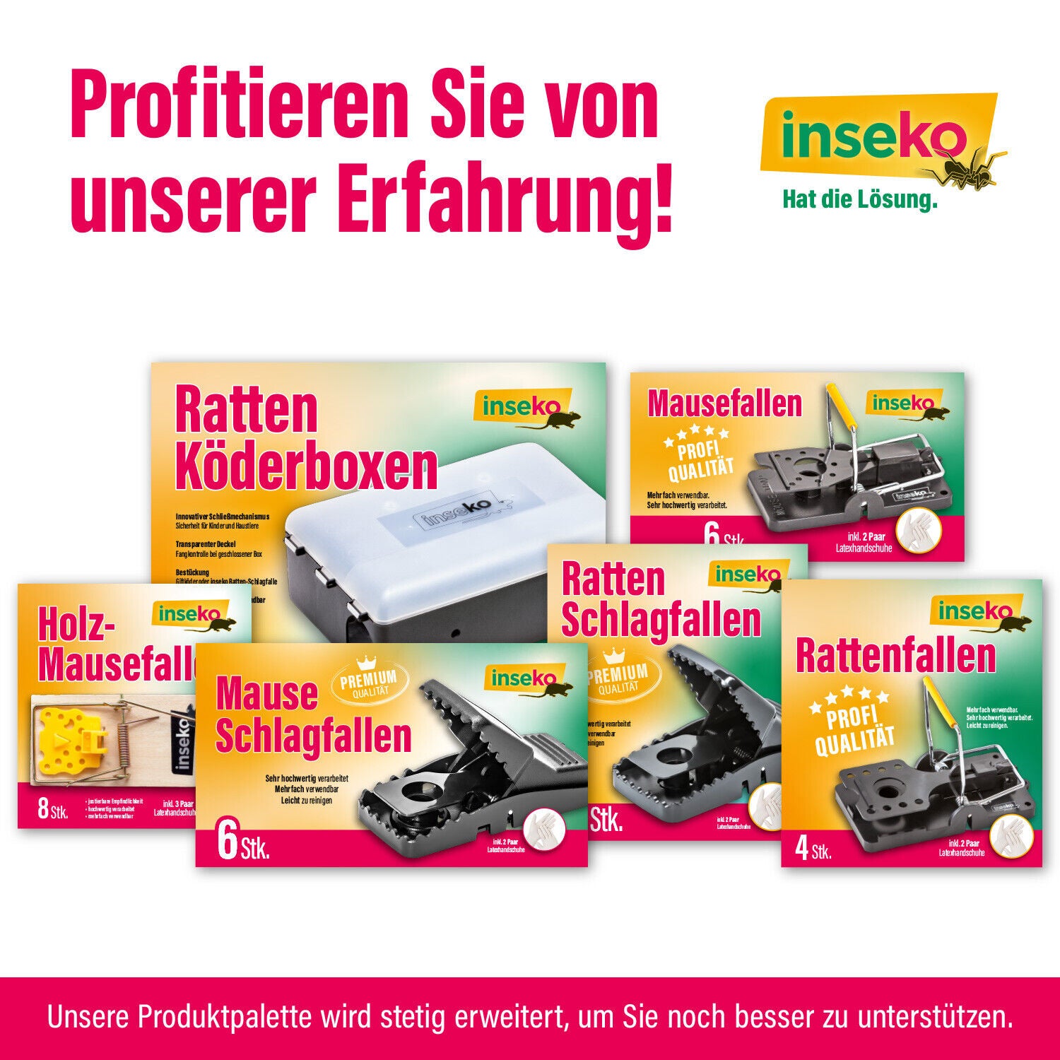 2x inseko Ratten Köderboxen