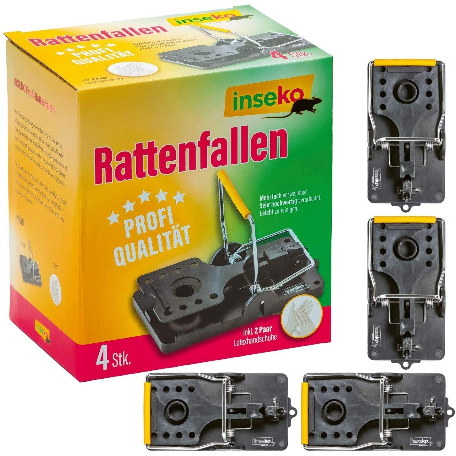4x inseko Profi Rattenfallen