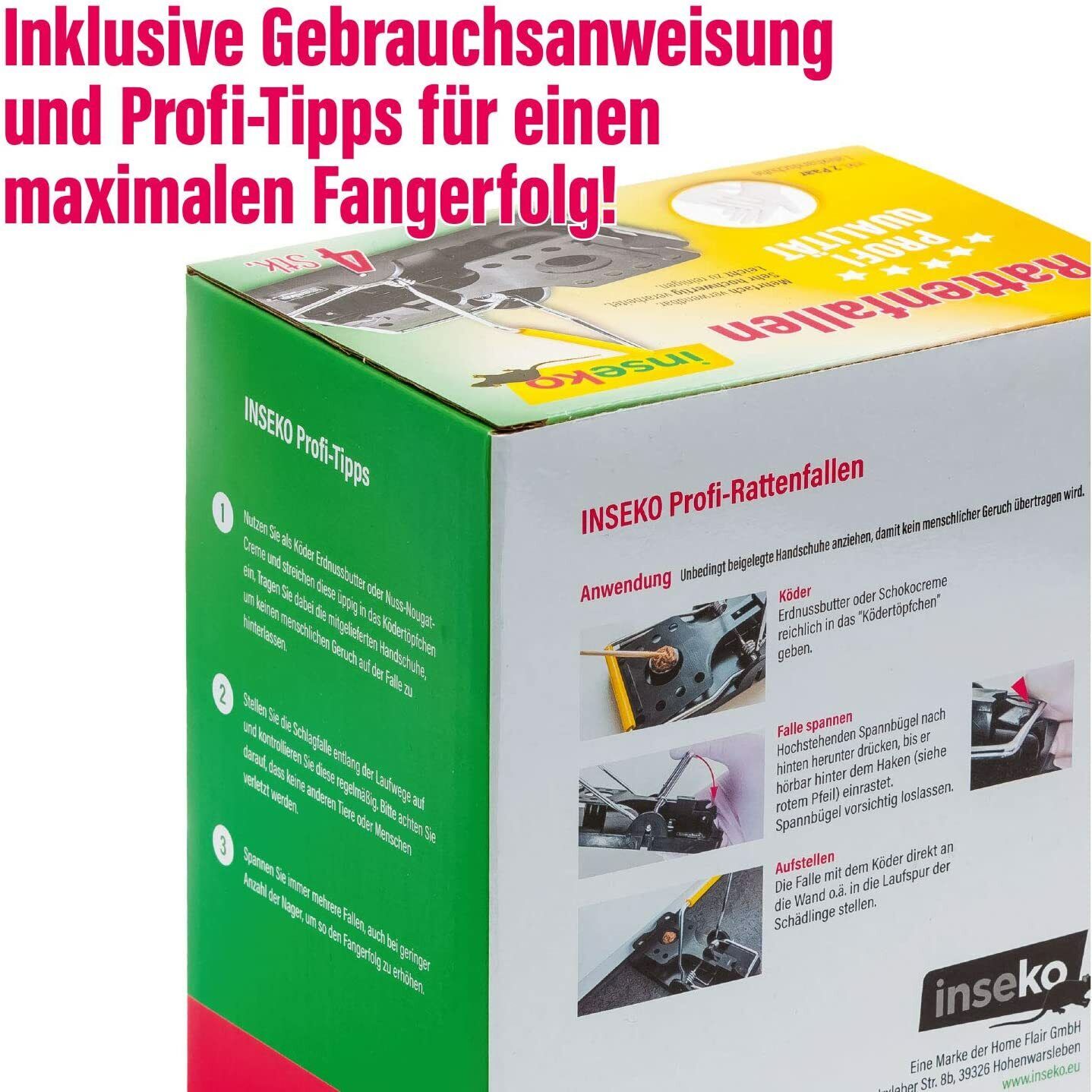 4x inseko Profi Rattenfallen
