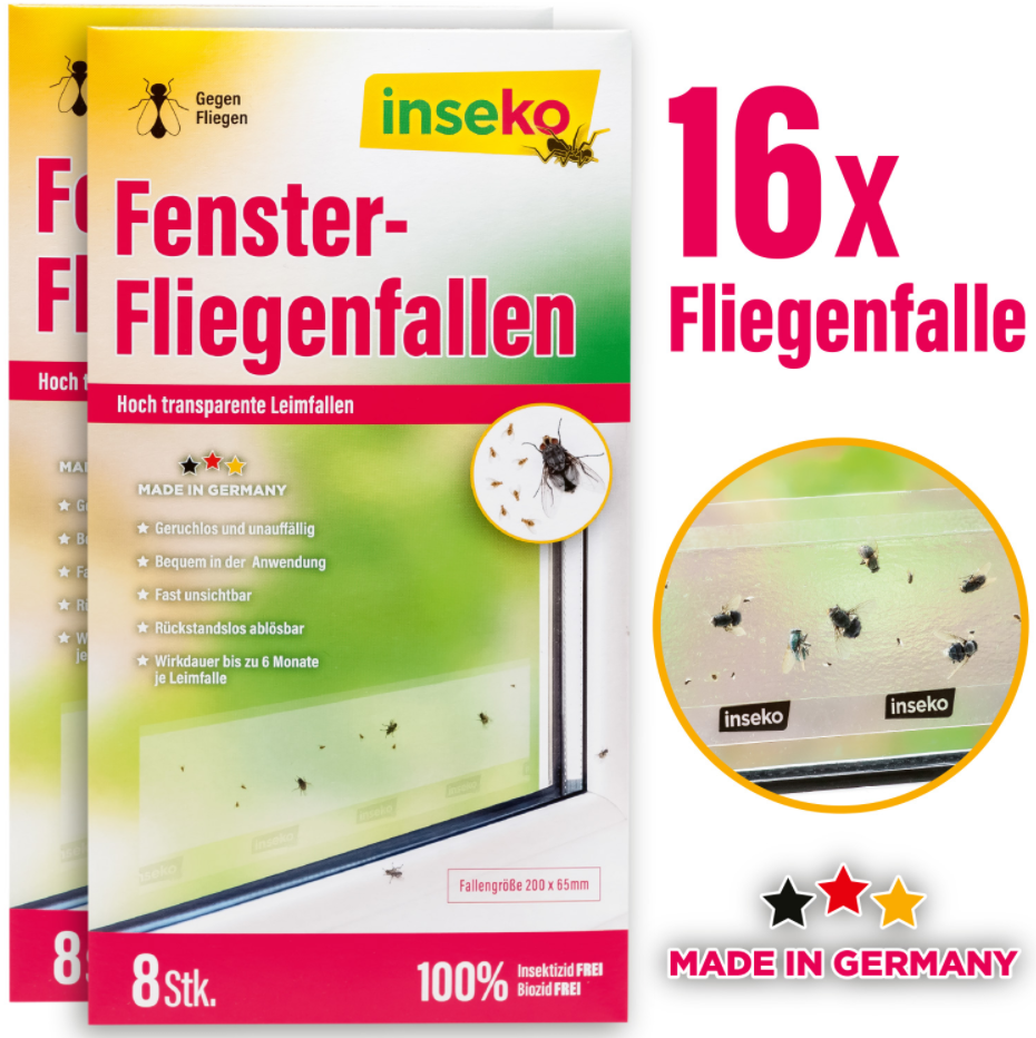 16x inseko Fenster Fliegenfallen