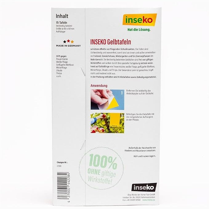 15x inseko Gelbtafeln gegen Trauermücken uvm.