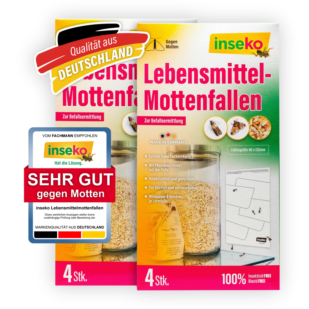 8x inseko Lebensmittelmottenfallen