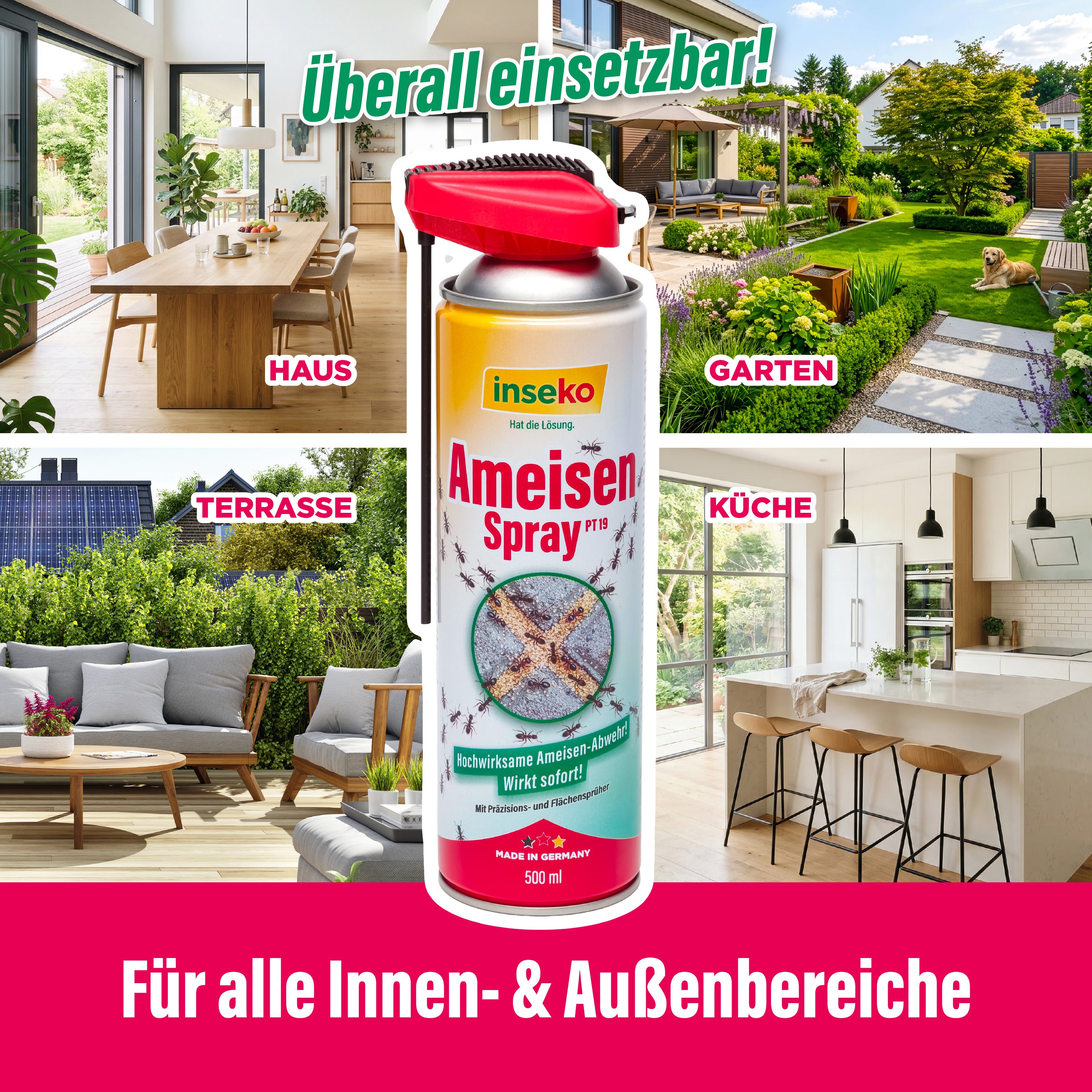 1x inseko Ameisenspray 500ml