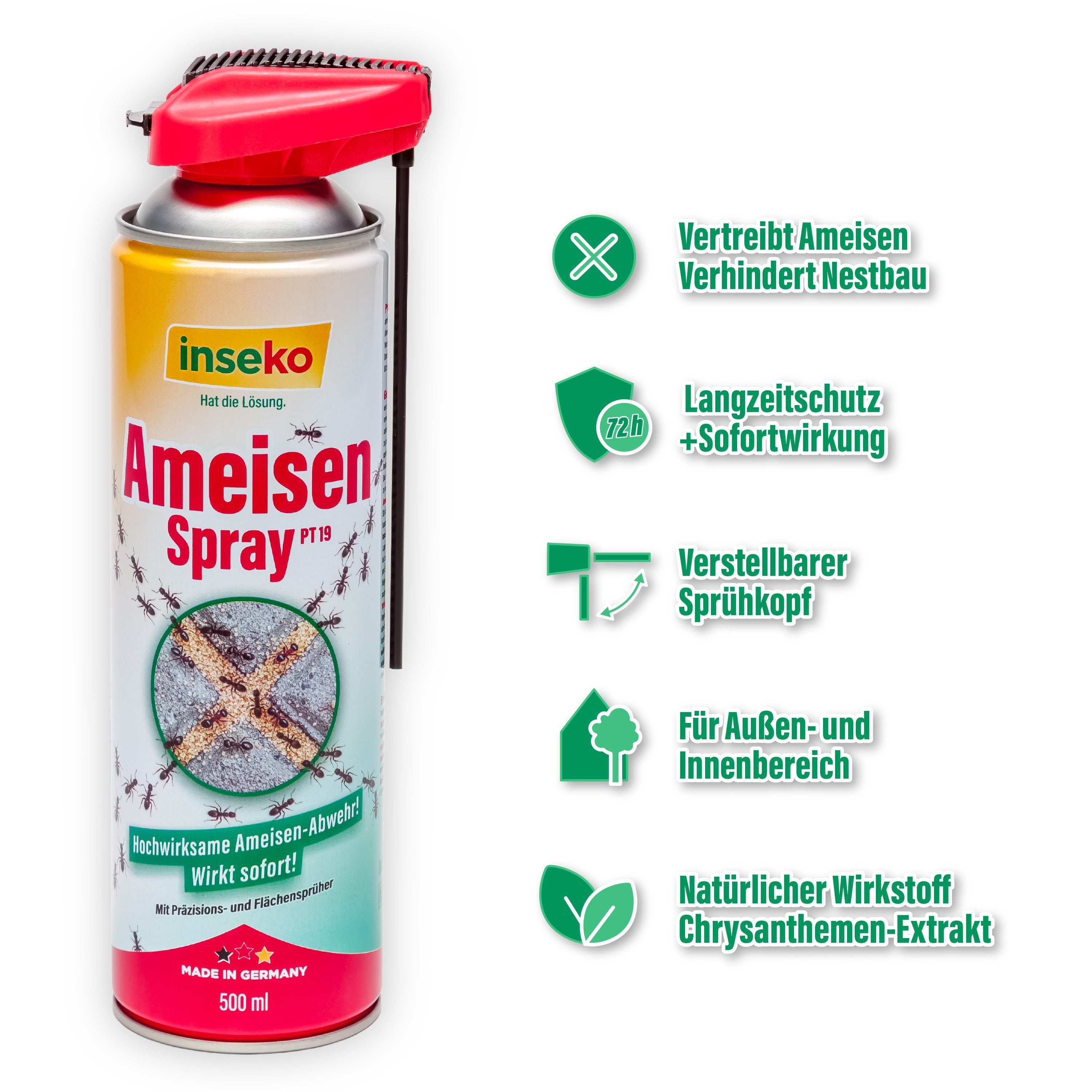 1x inseko Ameisenspray 500ml