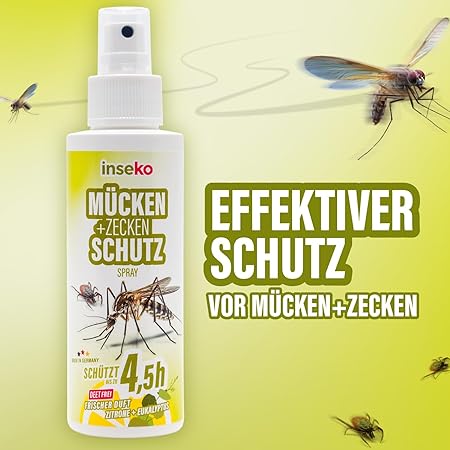1x inseko Mücken- & Zeckenschutz Spray 100ml