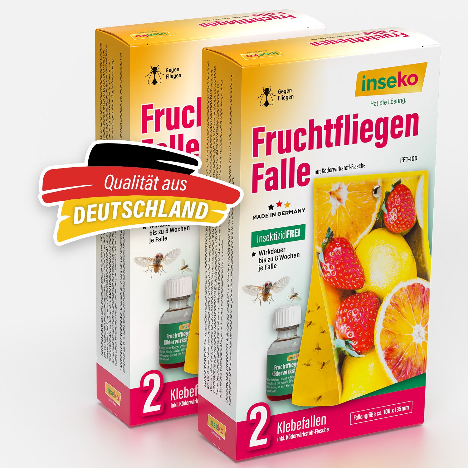 2x inseko Fruchtfliegenfalle