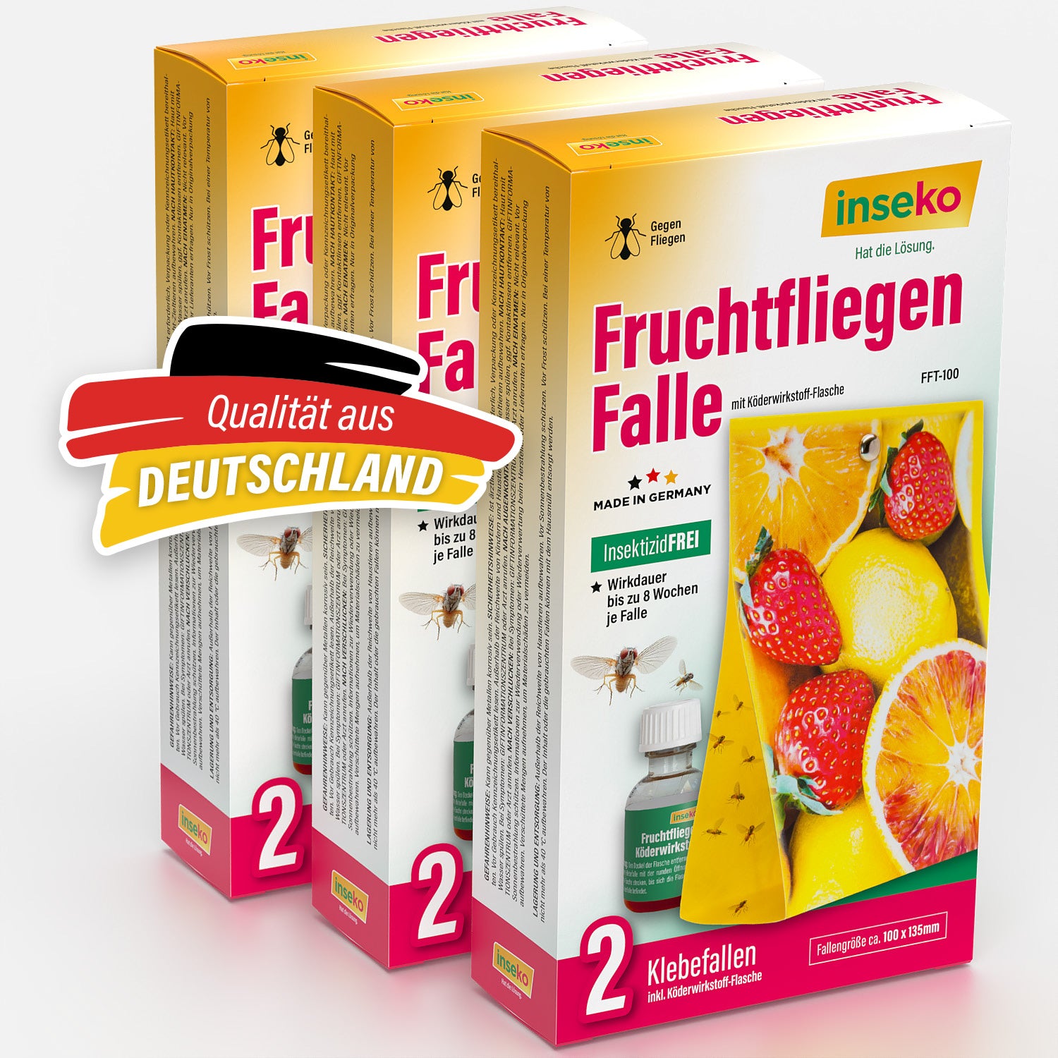 2x inseko Fruchtfliegenfalle