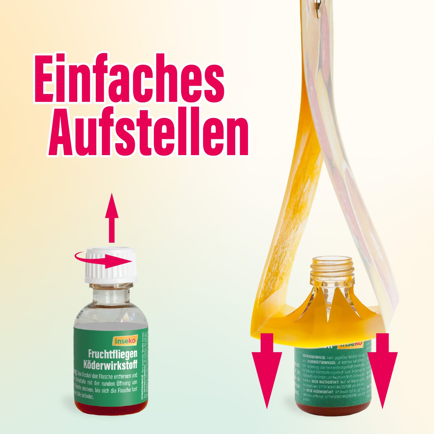 2x inseko Fruchtfliegenfalle