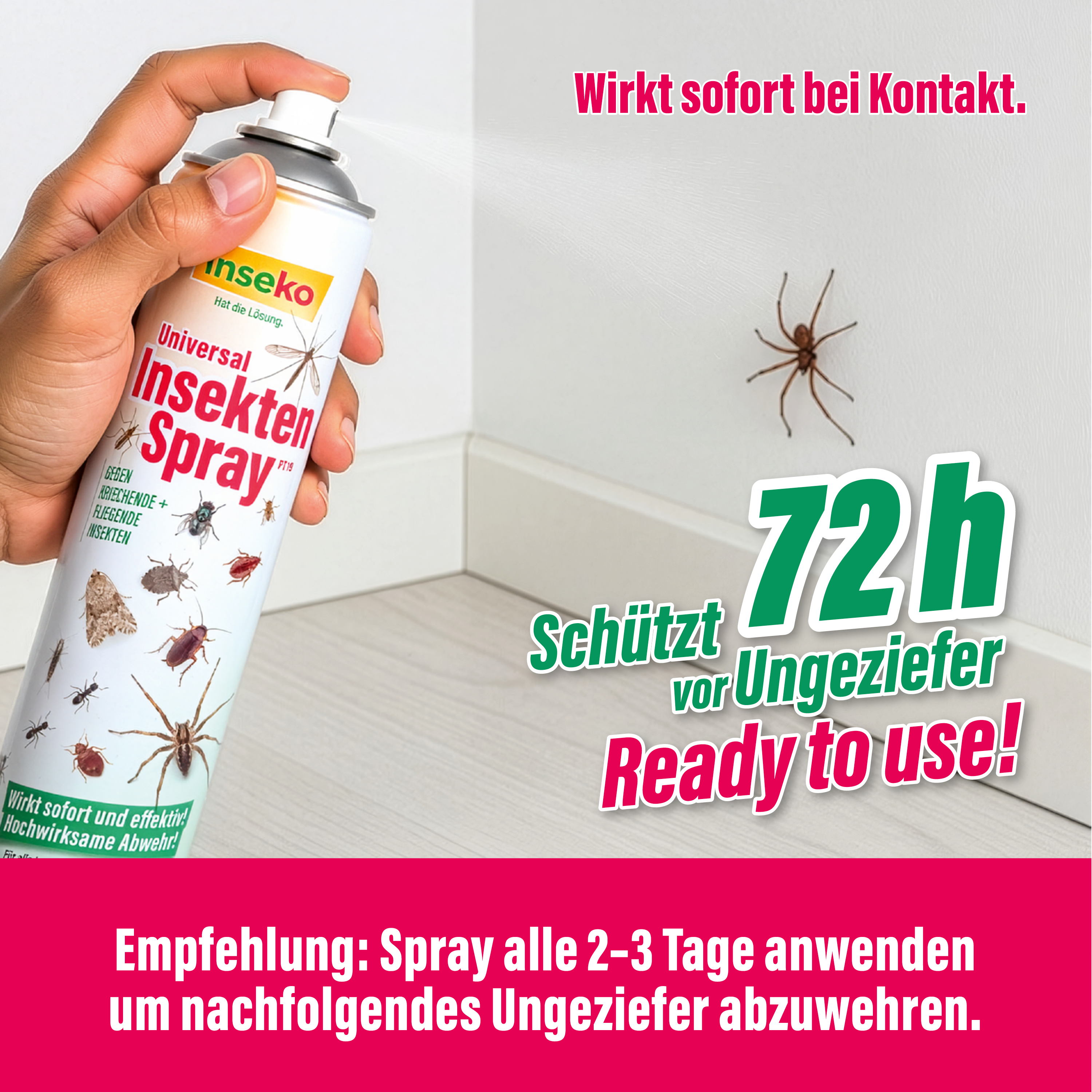 1x inseko Universal Insektenspray 750ml