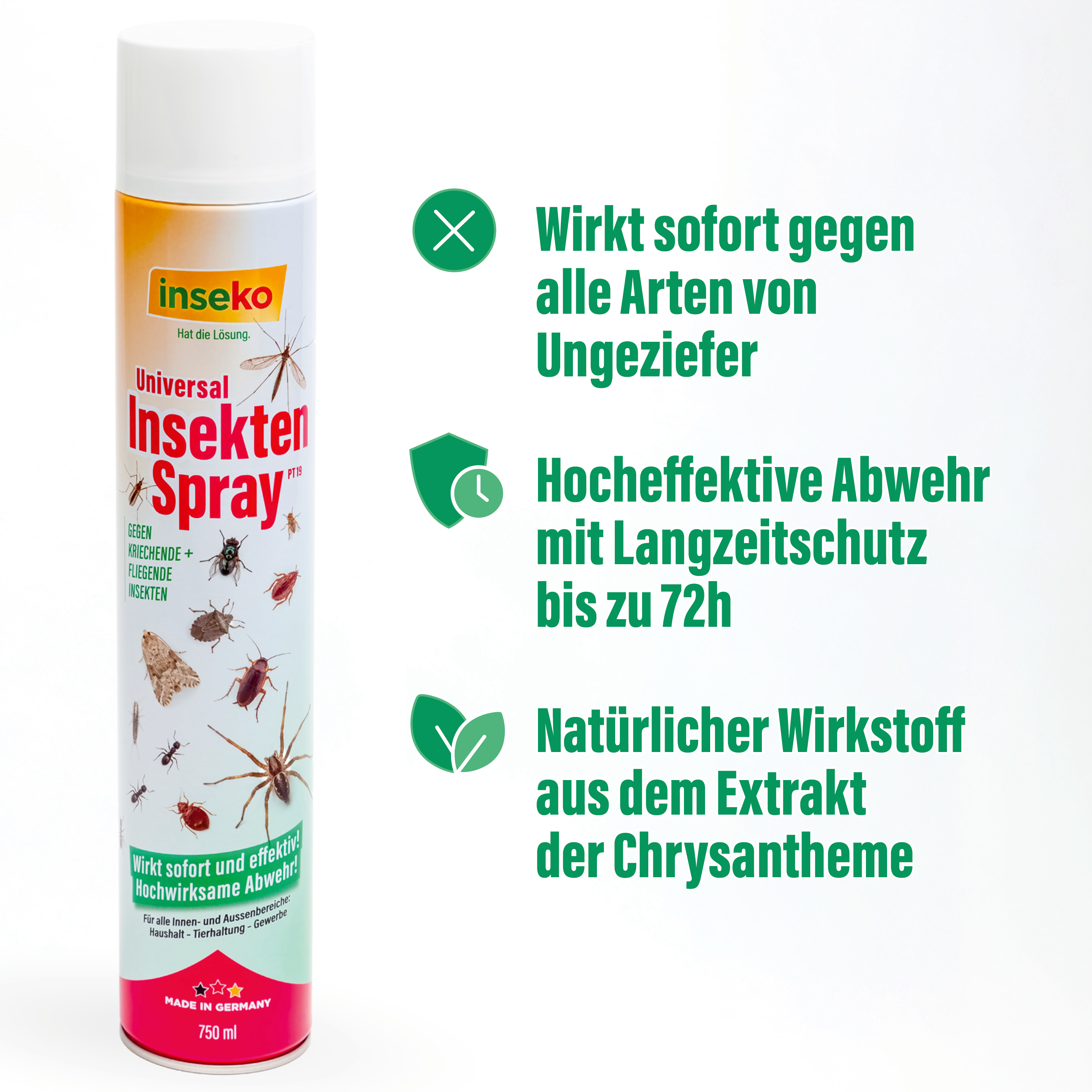 1x inseko Universal Insektenspray 750ml