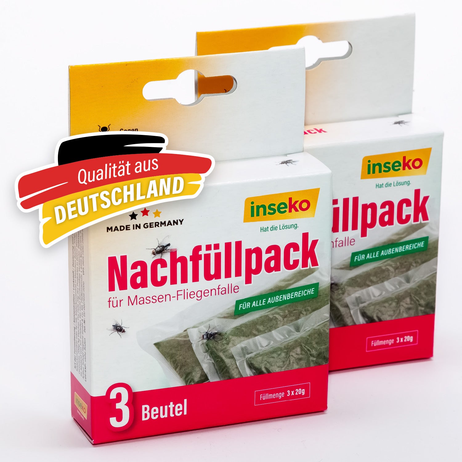 1x inseko Nachfüllpack für Massen-Fliegenfalle