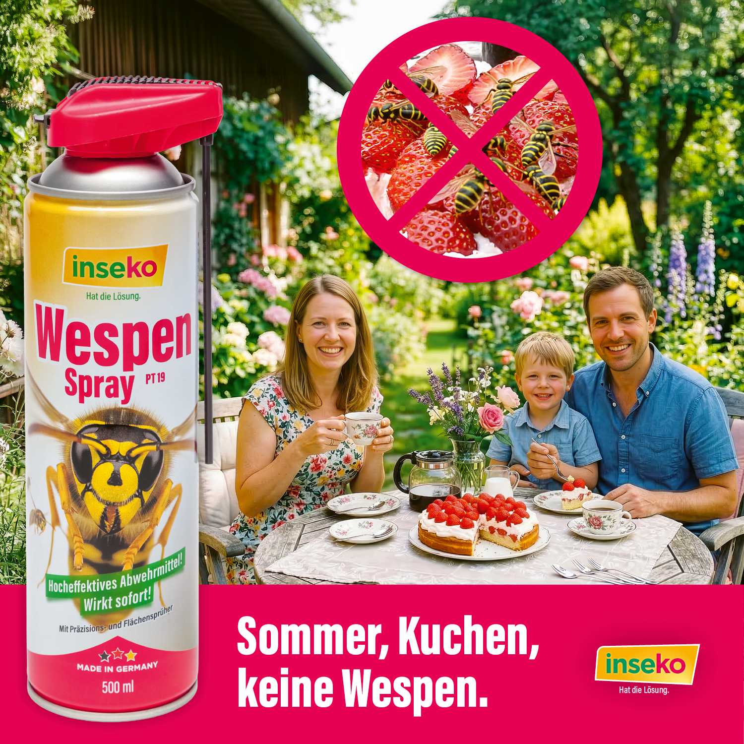 1x inseko Wespenspray 500ml