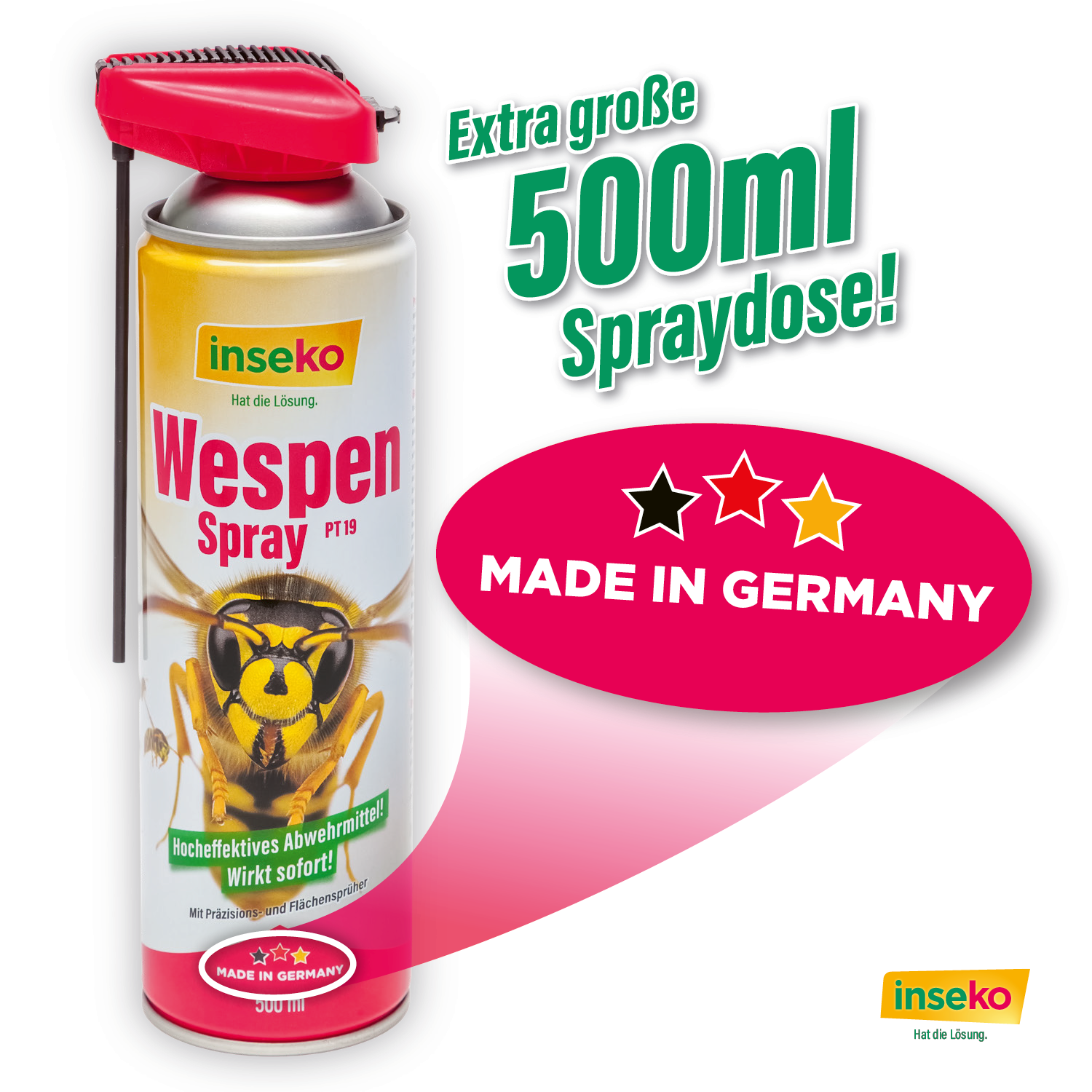1x inseko Wespenspray 500ml